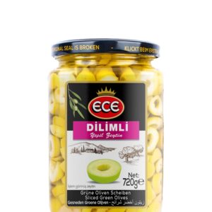 Yeşil Zeytin Dilimli 720cc Ece
