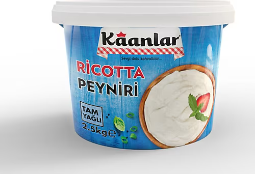 Ricotta Peyniri 2,5KG Kaanlar 1 Ricotta Peyniri 2,5kg Kaanlar