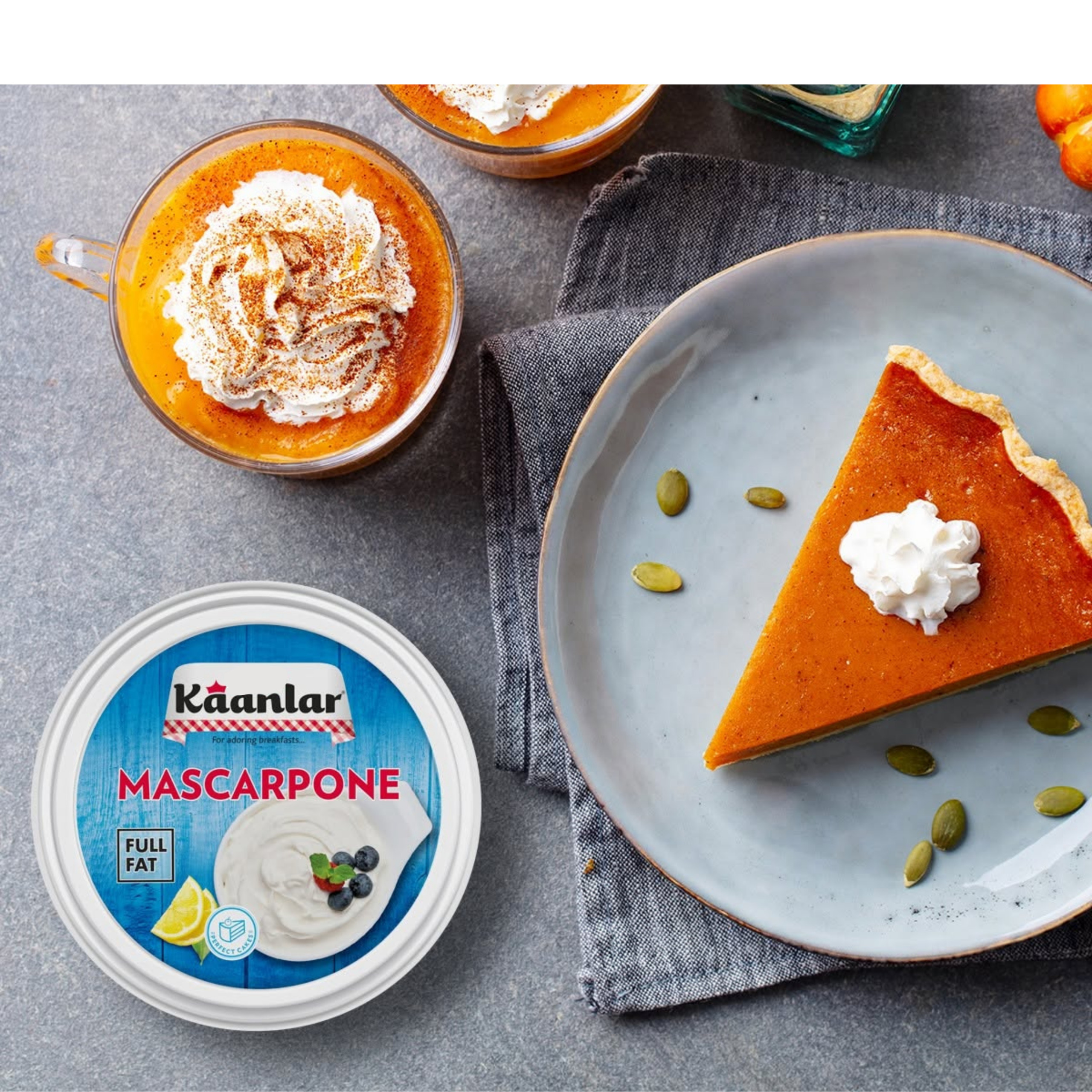 Kaanlar Mascarpone 400 g toptan paketi — Santral Gıda