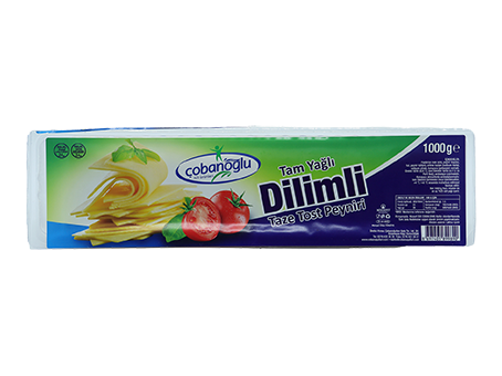 Dilimli Tam Yağlı Tost Peyniri 1 KG Çobanoğlu 1 Dilimli Tam Yağlı Tost Peyniri 1 KG Çobanoğlu