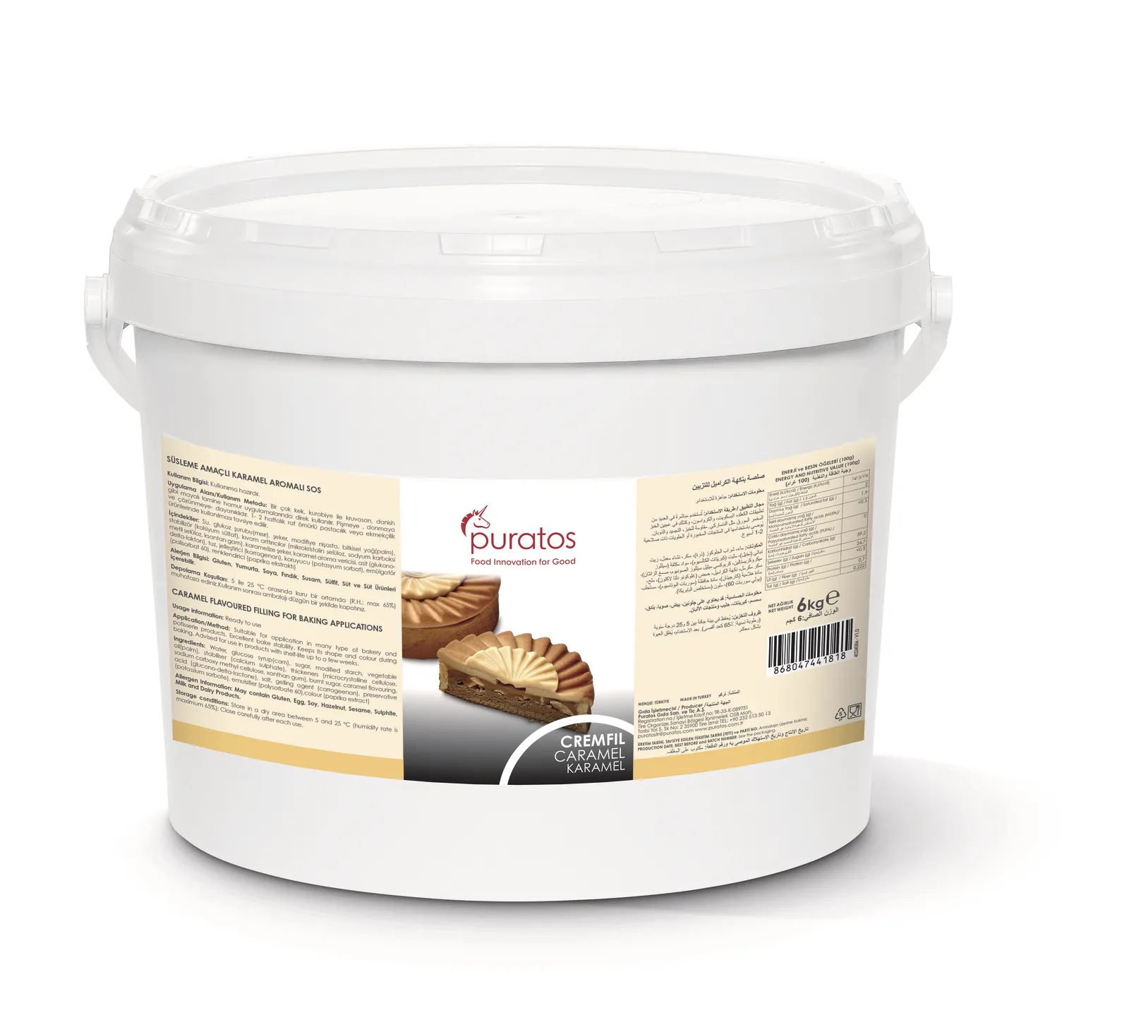 Puratos Cremfil Karamel hazır dolgu