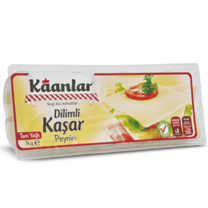 Dilimli Tam Yağlı Kaşar Peyniri 1 KG Kaanlar