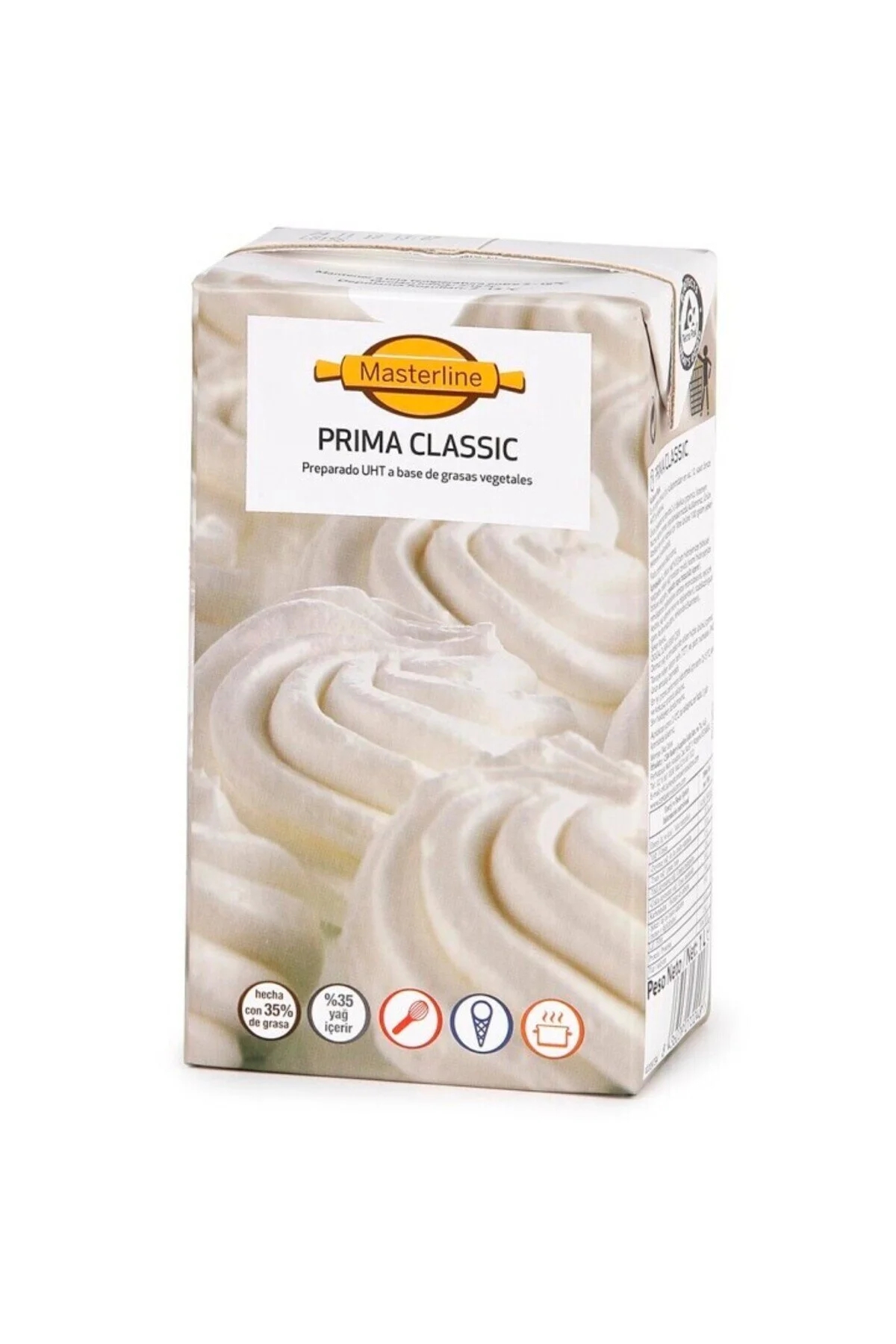 Prima Classic Şekersiz Sıvı Şanti 1 Lt CSM Masterline 1 CSM Masterline Prima Classic bitkisel krema 1 Lt tetra ambalaj, 35 yag oranli santi kremasi